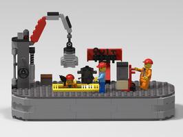 Набор LEGO MOC-65710 Mechanic Scene