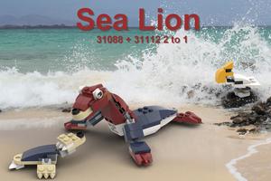 Набор LEGO MOC-65936 Sea Lion 31088 + 31112 2 to 1