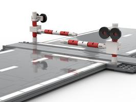 Набор LEGO MOC-66011 60304 and 60205 Railway Crossing