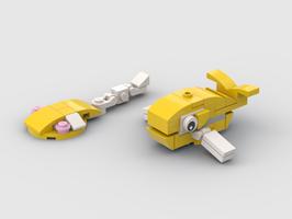 Набор LEGO MOC-66110 30550 Whale and Thornback Ray