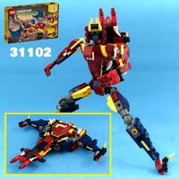 Набор LEGO Transformer Triple Changer Dragonica from LEGO Creator 31102