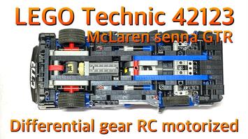 Набор LEGO MOC-67710 LEGO Technic 42123 McLaren senna GTR Differential Gear RC motorized