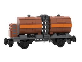 Набор LEGO MOC-68296 Barrel Tank Car - For 10277
