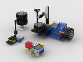 Набор LEGO MOC-68598 31087 - Tire Service