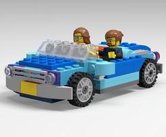 Набор LEGO MOC-68635 10696 Blue Roadster
