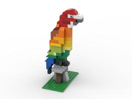 Набор LEGO MOC-69208 10696 Rainbow parrot