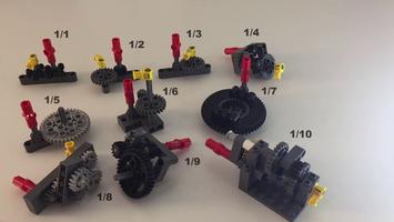 Набор LEGO MOC-69225 Every Gear Reduction from 1/1 to 1/10