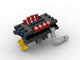 Набор LEGO V8 piston engine (5x8x6 studs)