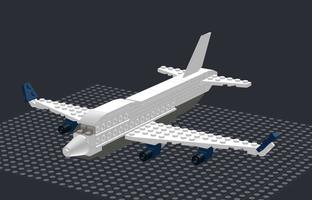Набор LEGO Mini Lego Boeing 747-400