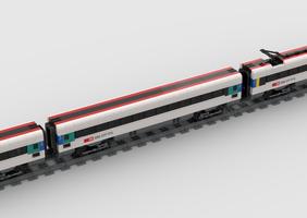 Набор LEGO MOC-72328 ICN Swiss Intercity Train SBB RABDe 500 Wagon 2nd Class Coach