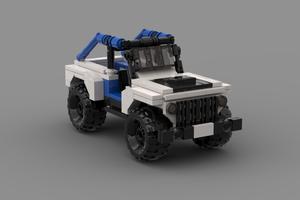 Набор LEGO MOC-72406 jeep magneto  w/ working base