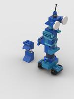Набор LEGO MOC-72647 Skateboard Jetpack Robot