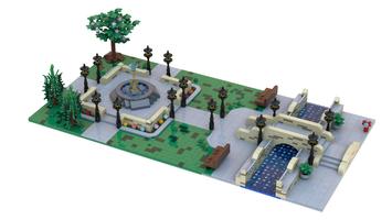 Набор LEGO MOC-72791 Park and street canal