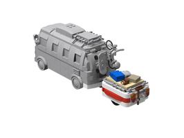 Набор LEGO MOC-73115 Trailer for Campervan (minifigure scale)