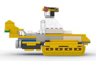 Набор LEGO MOC-73459 40468 Yellow Submarine