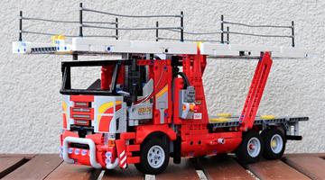 Набор LEGO MOC-74047 42098 Car Transporter RC + Motorised Load Ramp