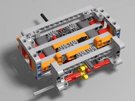 Набор LEGO MOC-74158 4-speed sequential gearbox