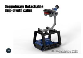 Набор LEGO MOC-74350 Doppelmayr® Detachable Grip-D with cabin for 8 persons
