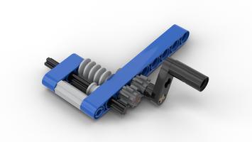 Набор LEGO MOC-74477 Axle moved by Worm Gear
