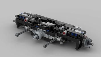 Набор LEGO MOC-76078 Rear Axle w/ Limited Slip Differential
