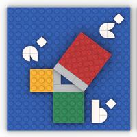 Набор LEGO Pythagorean Theorem Visualisation with a 3-4-5 Right Triangle