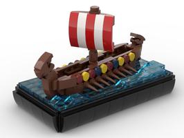 Набор LEGO MOC-76565 Small Viking Longship