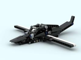 Набор LEGO MOC-77438 Stealth airplane