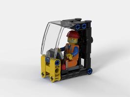 Набор LEGO MOC-77475 Minifig cockpit for 42121 Excavator