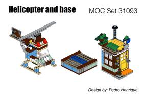 Набор LEGO MOC-77728 Helicopter and base - MOC 31093