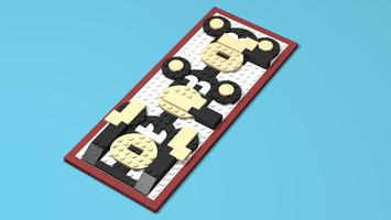 Набор LEGO MOC-78236 Tiled Relief: Three Wise Monkeys