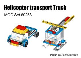 Набор LEGO MOC-78371 Helicopter transport Truck - MOC 60253