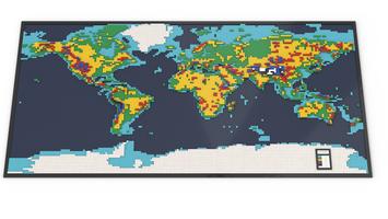 Набор LEGO MOC-78832 World Map - Topographical