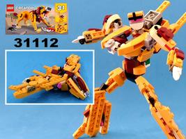 Набор LEGO Transformer Benatar Ship from Creator set 31112: Wild Lion
