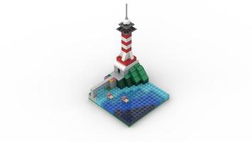 Набор LEGO MOC-79766 10698 Lighthouse