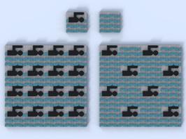 Набор LEGO MOC-79997 Tile with Swimmer and Water