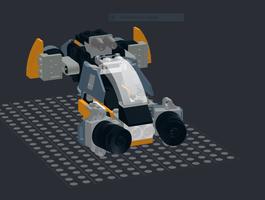 Набор LEGO MOC-80599 cyber gunship