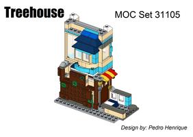 Набор LEGO MOC-80635 Treehouse - MOC 31105
