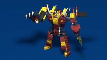 Набор LEGO MOC-80688 Fire Dragon Mech