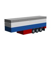 Набор LEGO MOC-80748 Russia Trailer for Kamaz truck (City Box) MOC