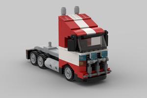 Набор LEGO MOC-80830 red and white truck