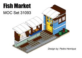 Набор LEGO MOC-81605 Fish Market - MOC 31093