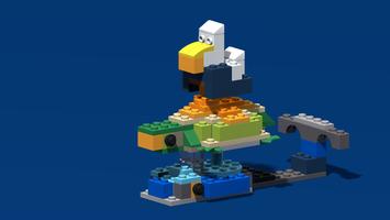 Набор LEGO MOC-81764 BYGGLEK Sea Turtle, Whale, and Albatross