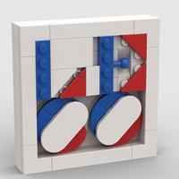 Набор LEGO Live Laugh Lego - White