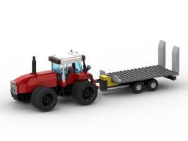 Набор LEGO Farm MOC Series - Gray Vehicle Transport Trailer Add-on by TheVeteran