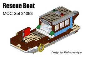 Набор LEGO MOC-82483 Rescue Boat - MOC 31093