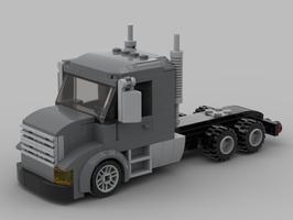 Набор LEGO MOC-82645 Dark Gray Semi truck