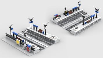 Набор LEGO MOC-82723 Modern Train Station Platform