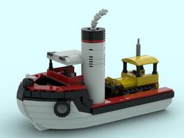 Набор LEGO MOC-83259 Steam Boat with Digger