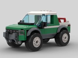 Набор LEGO MOC-83638 Short cabin car for race buggy transport