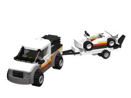 Набор LEGO MOC-83696 Shell Go karts transporter